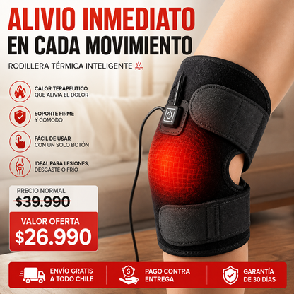 THERMAKNEE™| ALIVIA LAS MOLESTIAS, RECUPERA TU MOVILIDAD Y DISFRUTA CADA DÍA CON EL PODER DEL CALOR TERAPÉUTICO.