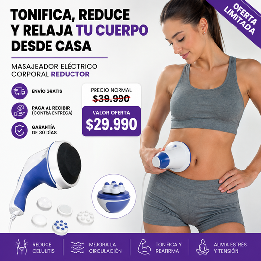 REDUCELUX™| MASAJEADOR CORPORAL REDUCTOR TRANSFORMA TU RUTINA CORPORAL DESDE CASA
