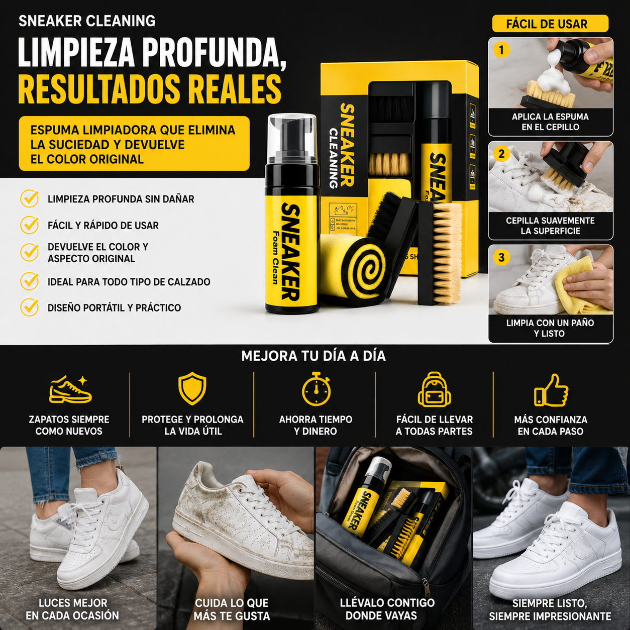SNEAKSHINE™ | ZAPATILLAS LIMPIAS COMO NUEVAS EN MINUTOS