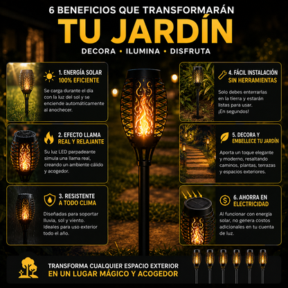 FLARELUX™ | TRANSFORMA TU JARDÍN CON UNA LUZ CÁLIDA Y ACOGEDORA