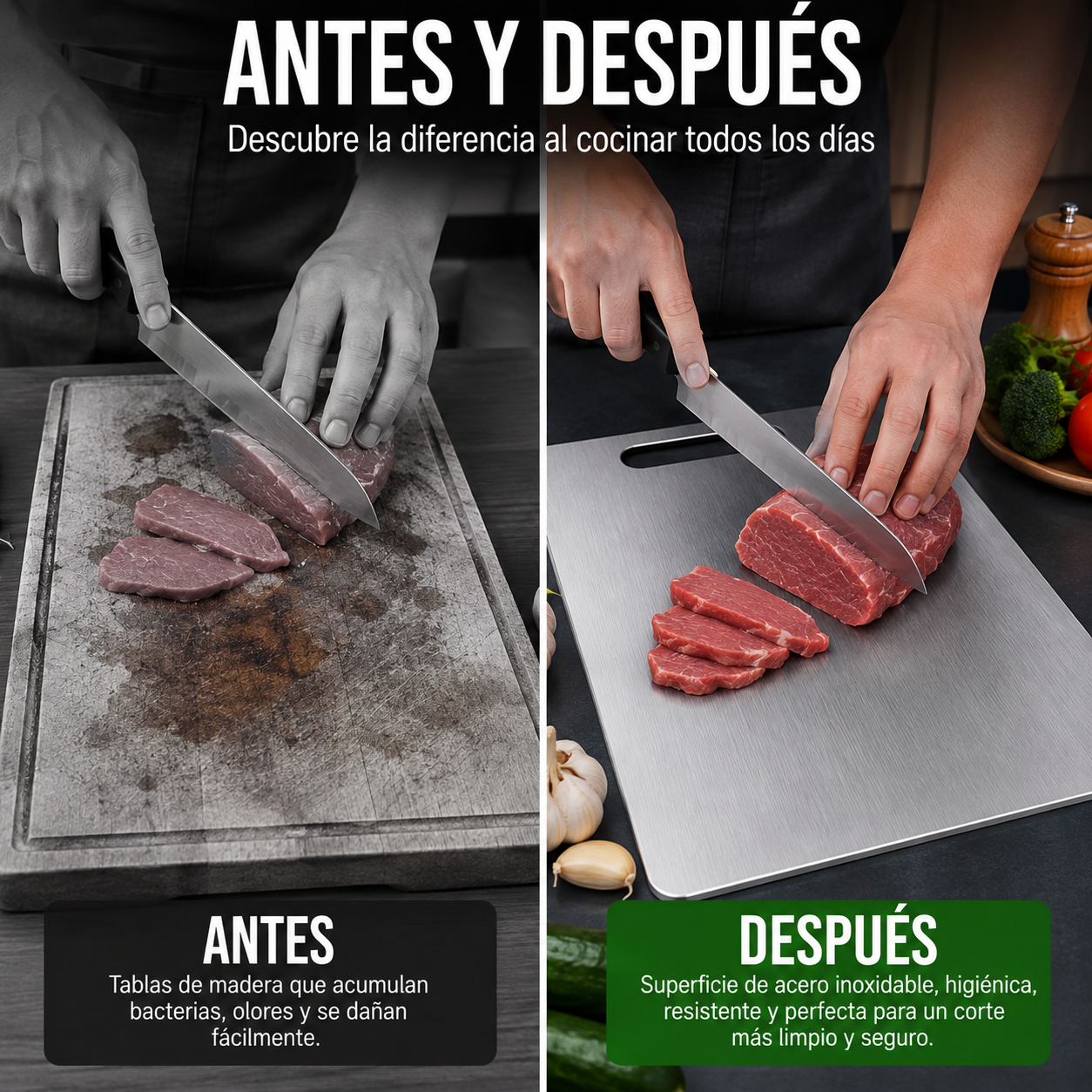CORTEX™ STEEL | DEJA ATRAS LAS TABLAS QUE ACUMULAN RESIDUOS Y OLORES