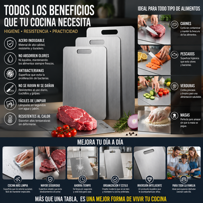 CORTEX™ STEEL | DEJA ATRAS LAS TABLAS QUE ACUMULAN RESIDUOS Y OLORES