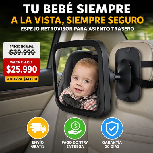 BABYVIEW™ | MANTÉN A TU BEBÉ SIEMPRE A LA VISTA Y CONDUCE CON MAYOR TRANQUILIDAD