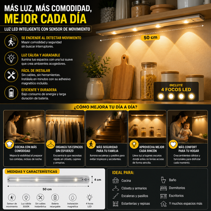 LUMISENSE PRO™ | ILUMINA AUTOMÁTICAMENTE CADA RINCÓN DE TU HOGAR