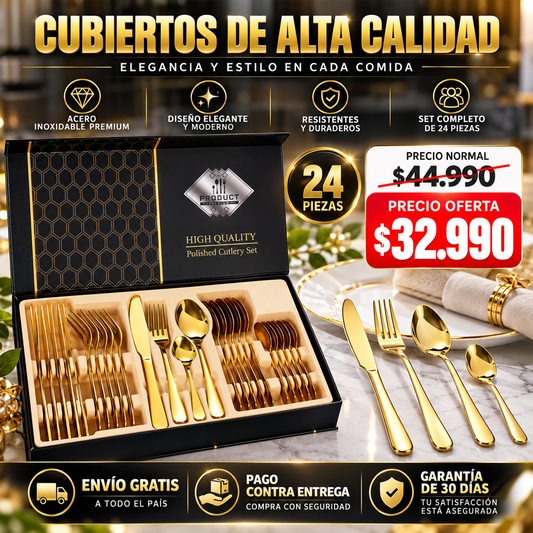 LUXÉLIA™ 24| DILE ADIÓS A LOS CUBIERTOS COMUNES