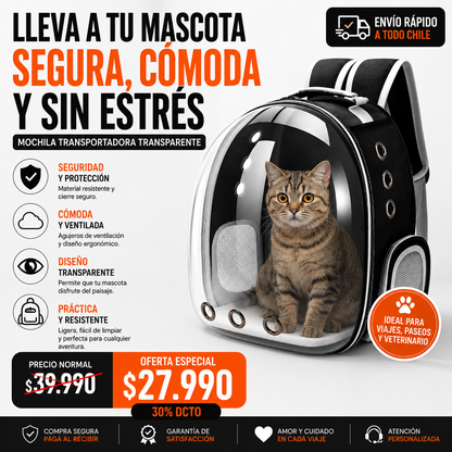 MOCHILA PETAIR 360° | ADIÓS AL ESTRÉS DURANTE LOS VIAJES