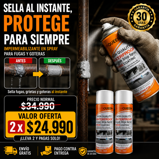 SEALSHIELD PRO™ | SELLA FILTRACIONES, GOTERAS Y GRIETAS EN MINUTOS PARA PROTEGER TU HOGAR