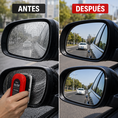 CLEARVISION BRUSH™ | ELIMINA EL EMPAÑAMIENTO, LA GRASA Y LAS MANCHAS PARA RECUPERAR UNA VISIBILIDAD CLARA Y CONDUCIR CON MAYOR SEGURIDAD.