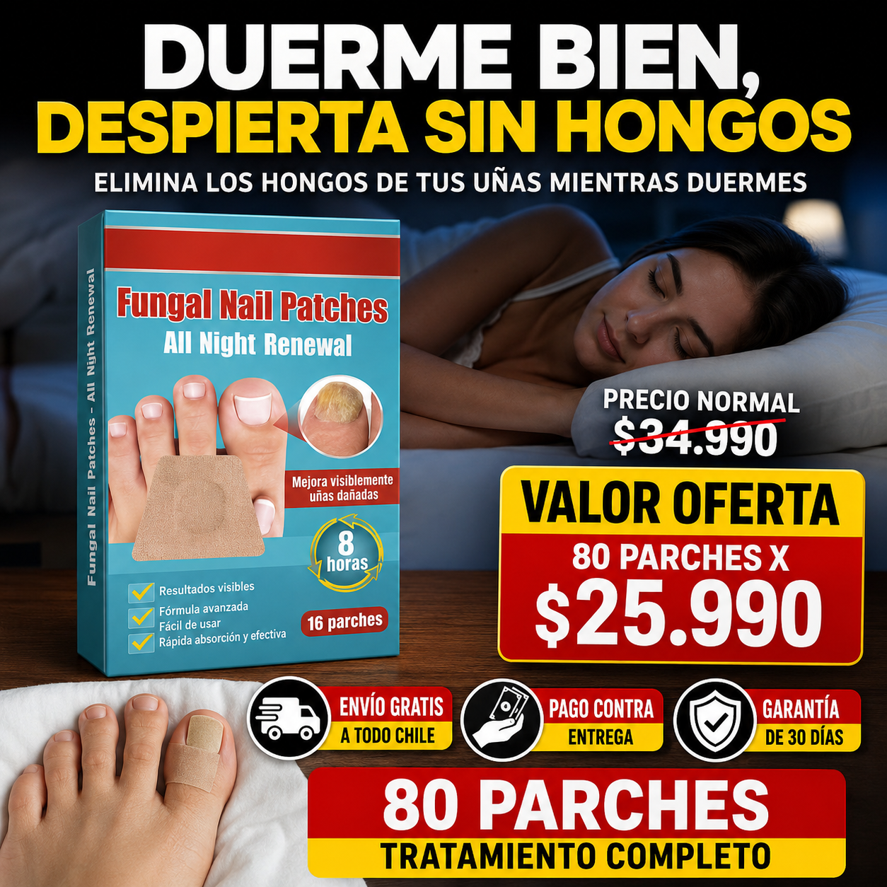 MYCONAIL PATCH™ | RECUPERA LA APARIENCIA SALUDABLE DE TUS UÑAS.