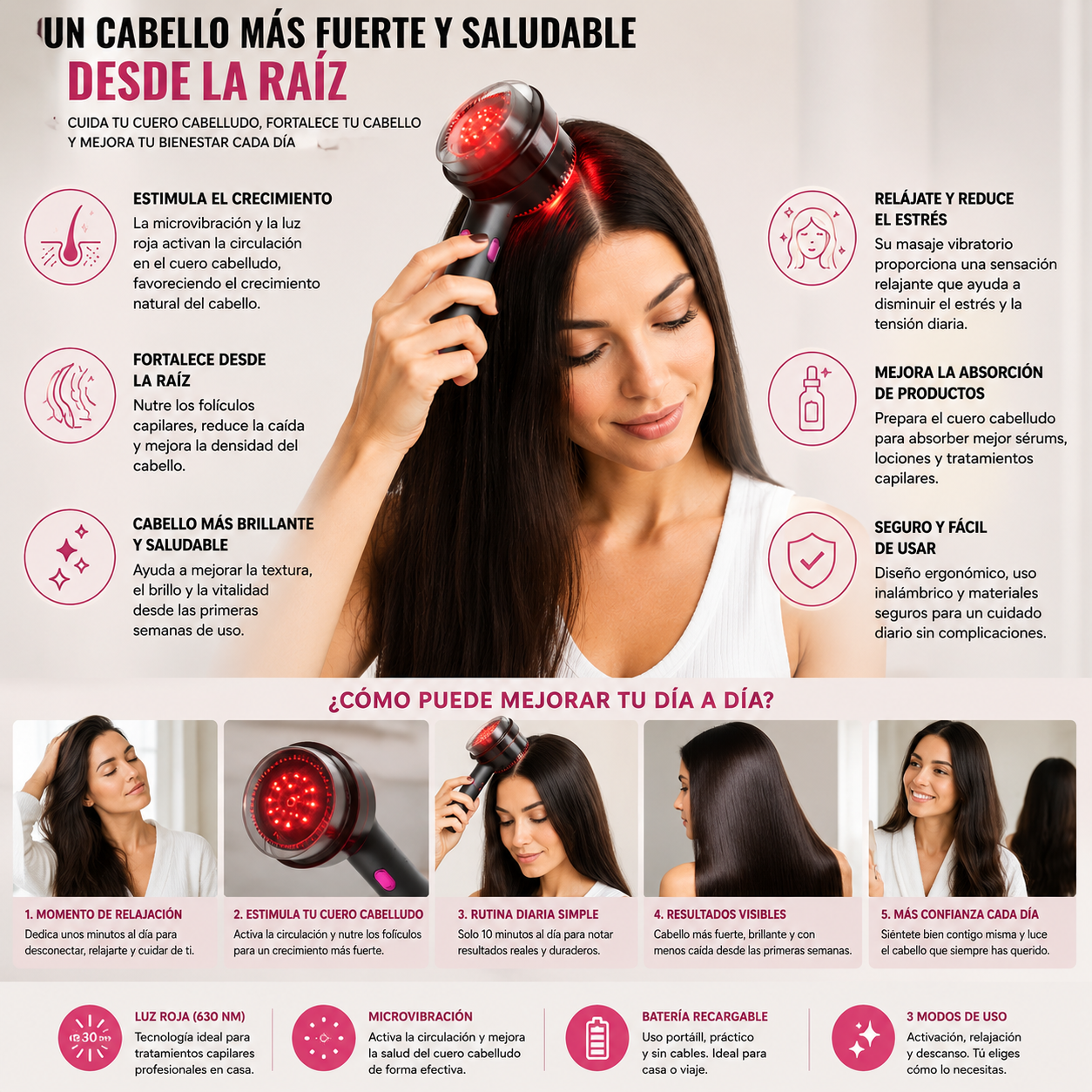REVITALUX™  DEVUÉLVELE FUERZA, BRILLO Y VITALIDAD A TU CABELLO DESDE LA RAÍZ.
