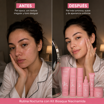 SKINCARE BIOAQUA ™ | RECUPERA EL BRILLO, LA SUAVIDAD Y LA UNIFORMIDAD DE TU PIEL CON UNA RUTINA COMPLETA