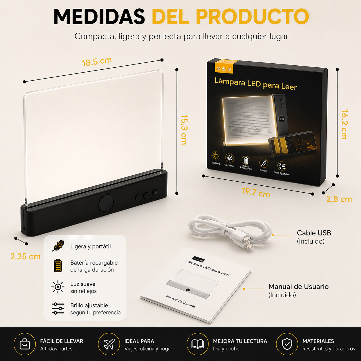LUMIREAD™ | LEE DE NOCHE SIN MOLESTAR A NADIE.