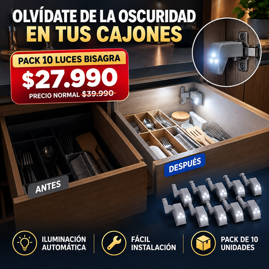 HINGE GLOW™ | ILUMINA AUTOMÁTICAMENTE TUS CAJONES CADA VEZ QUE LOS ABRES