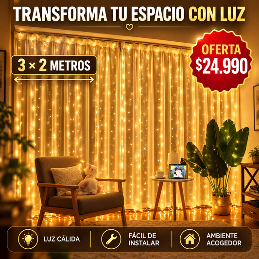 LUMI CORTINA™ | CONVIERTE CUALQUIER ESPACIO EN UN LUGAR UNICO