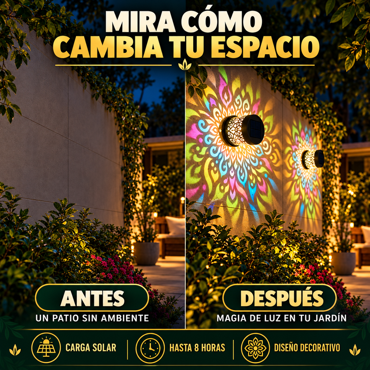 SOLAR MANDALA™ | TRANSFORMA TU JARDIN EN EL LUGAR PERFECTO PARA COMPARTIR