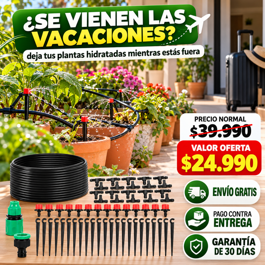 GOTAFLUX™ | MANTÉN TUS PLANTAS HIDRATADAS SIN REGARLAS A MANO.