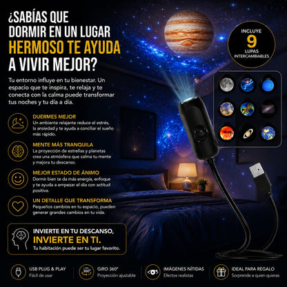 COSMOVISION™| TRANSFORMA CUALQUIER HABITACIÓN EN UN ESPECTÁCULO GALÁCTICO