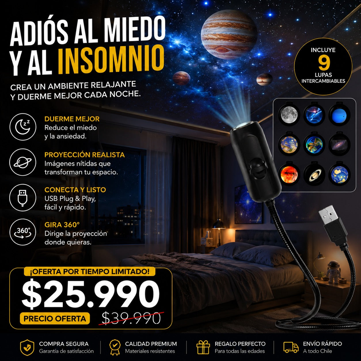COSMOVISION™| TRANSFORMA CUALQUIER HABITACIÓN EN UN ESPECTÁCULO GALÁCTICO